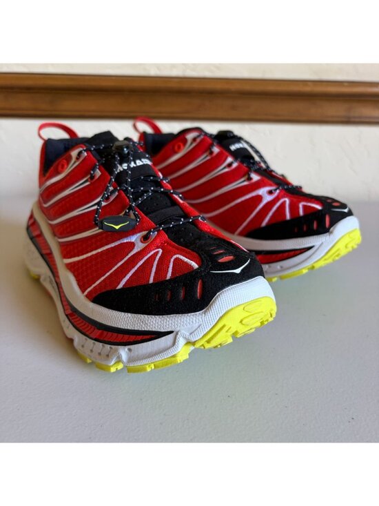 HOKA Stinson EVO OG Sneakers Men\'s US 8 Habanero Red Speed Lacing Mesh 1155350 main image 4